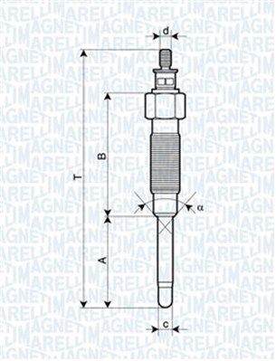  062900065304 MAGNETI MARELLI Свеча накаливания