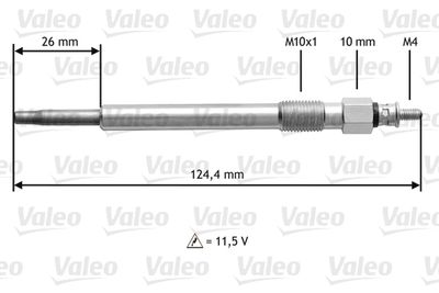  345162 VALEO Свеча накаливания