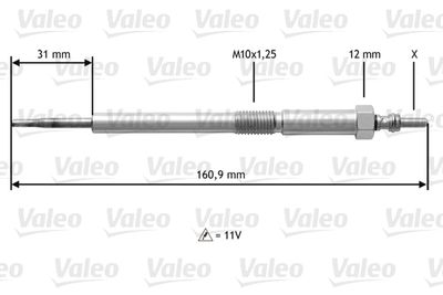  345217 VALEO Свеча накаливания