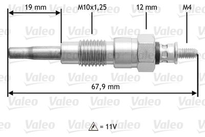  345203 VALEO Свеча накаливания