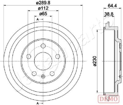  TA0911C JAPANPARTS Тормозной барабан