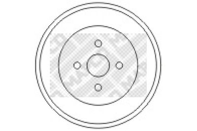  35502 MAPCO Тормозной барабан