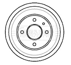  BBR7013 BORG & BECK Тормозной барабан