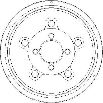  NDR253 NATIONAL Тормозной барабан