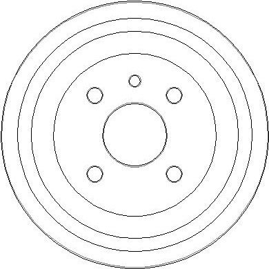  NDR014 NATIONAL Тормозной барабан