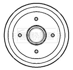  BBR7149 BORG & BECK Тормозной барабан