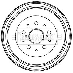 BBR7227 BORG & BECK Тормозной барабан