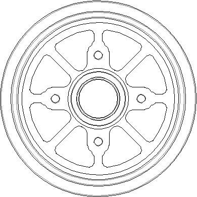  NDR240 NATIONAL Тормозной барабан