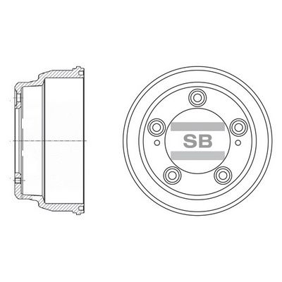  SD1035 Hi-Q Тормозной барабан