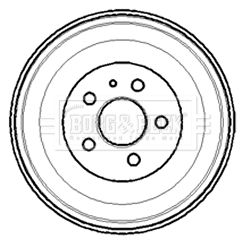  BBR7100 BORG & BECK Тормозной барабан