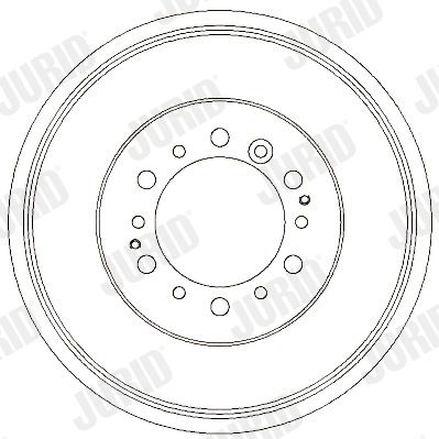  329273J JURID Тормозной барабан