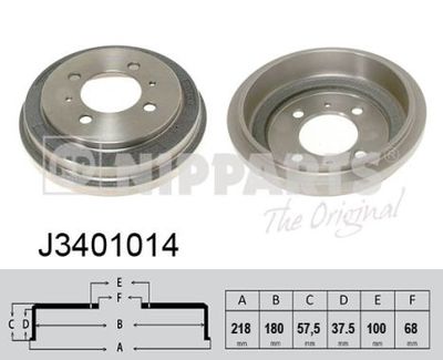  J3401014 NIPPARTS Тормозной барабан