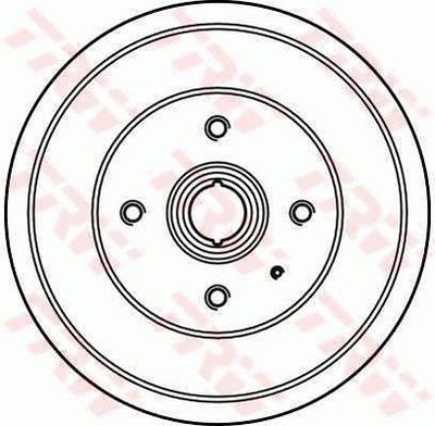  DB4247 TRW Тормозной барабан