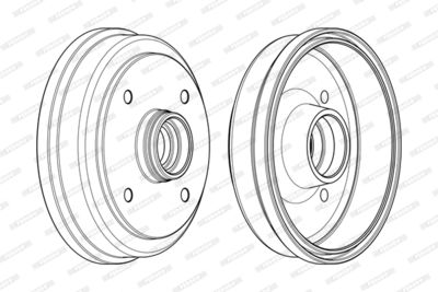  FDR329182 FERODO Тормозной барабан
