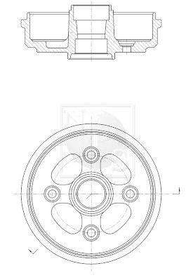  D340O03 NPS Тормозной барабан