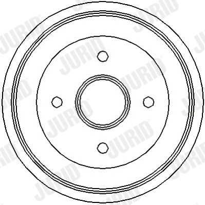  329043J JURID Тормозной барабан