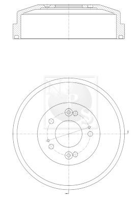  K340A01 NPS Тормозной барабан