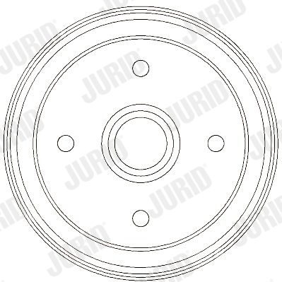  329327J JURID Тормозной барабан