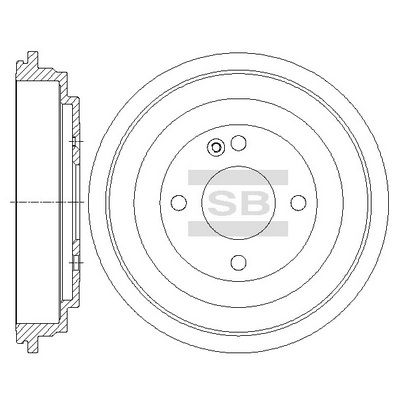  SD1095 Hi-Q Тормозной барабан
