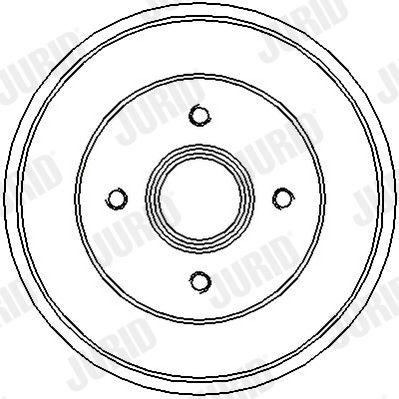  329113J JURID Тормозной барабан