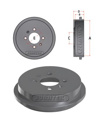  JDR096 JURATEK Тормозной барабан