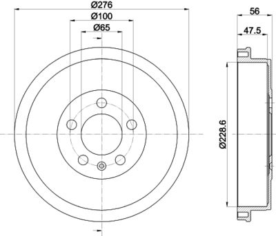  MBD399 MINTEX Тормозной барабан