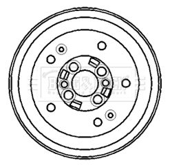  BBR7140 BORG & BECK Тормозной барабан