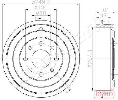  TA0606C JAPANPARTS Тормозной барабан