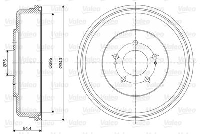  237078 VALEO Тормозной барабан