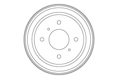  DB4554 TRW Тормозной барабан