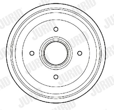  329701J JURID Тормозной барабан