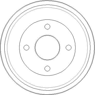  NDR135 NATIONAL Тормозной барабан