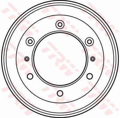  DB4051 TRW Тормозной барабан