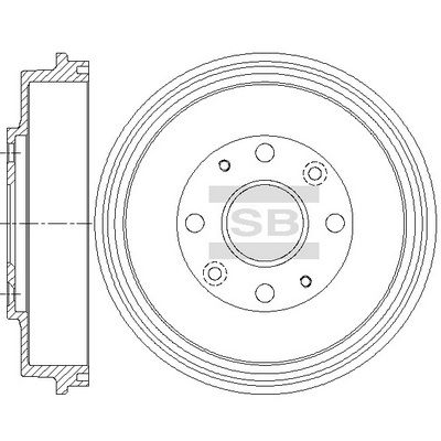  SD4409 Hi-Q Тормозной барабан
