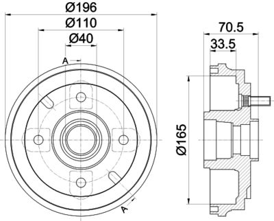  MBD362 MINTEX Тормозной барабан