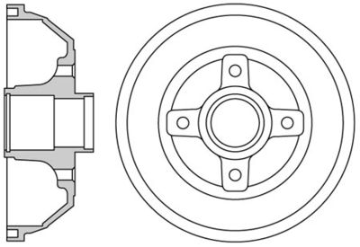  VBE672 MOTAQUIP Тормозной барабан
