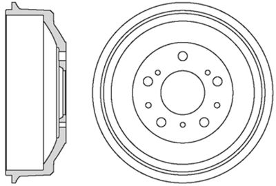  VBD664 MOTAQUIP Тормозной барабан