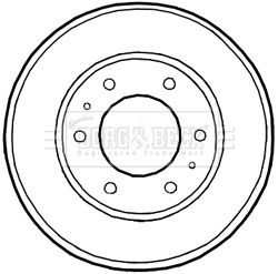  BBR7226 BORG & BECK Тормозной барабан