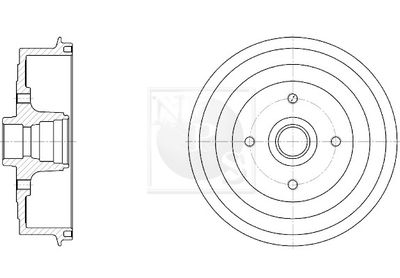  D340O02 NPS Тормозной барабан