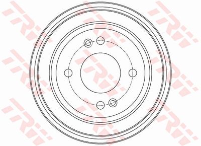  DB4430 TRW Тормозной барабан