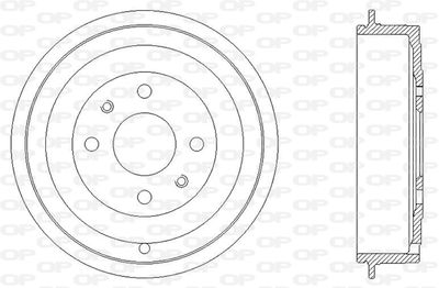  BAD902310 OPEN PARTS Тормозной барабан