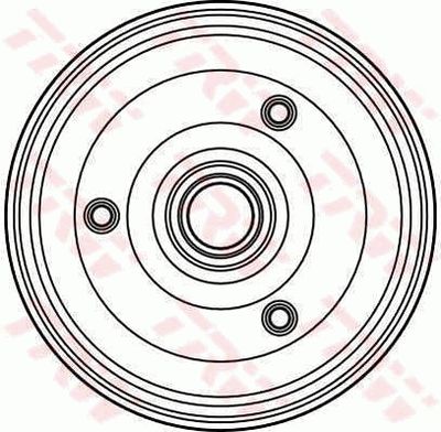  DB4074 TRW Тормозной барабан