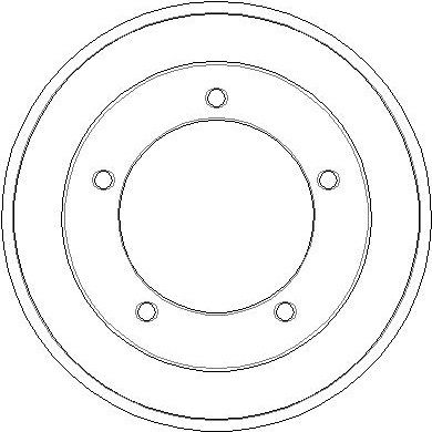  NDR011 NATIONAL Тормозной барабан