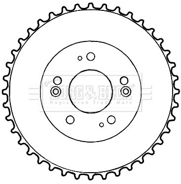  BBR7192 BORG & BECK Тормозной барабан
