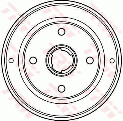  DB4057 TRW Тормозной барабан