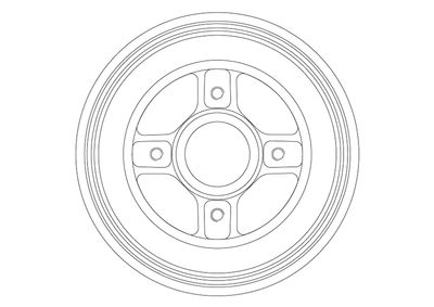  DB4558MR TRW Тормозной барабан