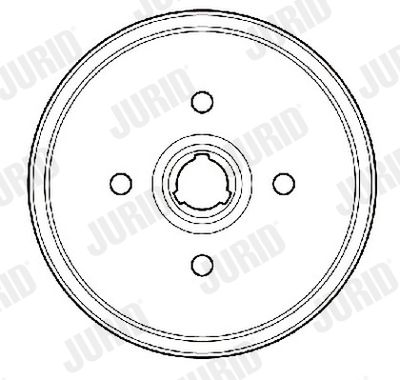  329705J JURID Тормозной барабан