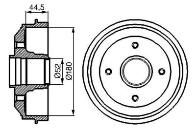  0986477070 BOSCH Тормозной барабан