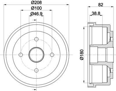  MBD291 MINTEX Тормозной барабан