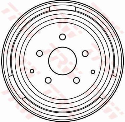  DB4080 TRW Тормозной барабан